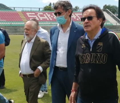 De Laurentiis a Castel di Sangro per organizzare il ritiro estivo del Napoli