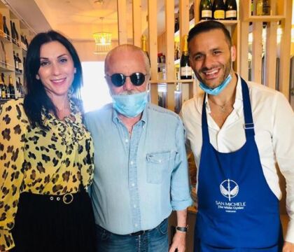 De Laurentiis ha festeggiato la finale di Coppa Italia a pranzo a Torre del Greco