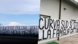 Striscioni per Gattuso: dal Napoli al Milan, tutti con Rino