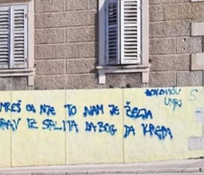 Su un muro di Spalato un messaggio inquietante: “Djokovic, muori”