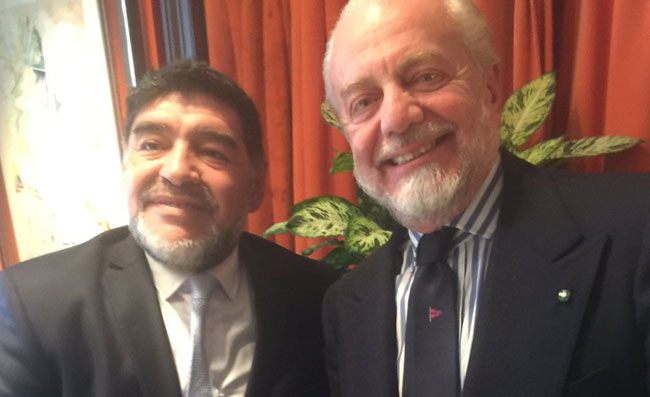 De Laurentiis: “Auguri al magico Diego, merita tutte le gioie che ha regalato ai napoletani”