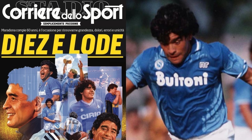 Maradona scrive per il Corriere dello Sport-Stadio: “Napoli, ho un sogno”