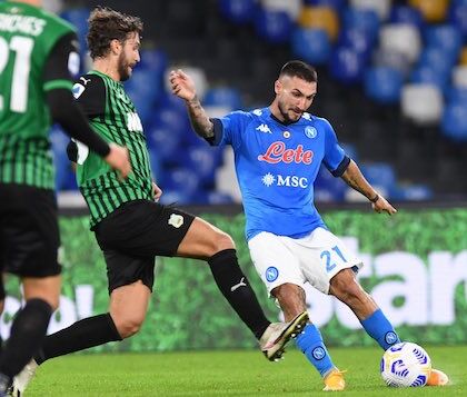 Il Sassuolo ha dato lezione di calcio al Napoli