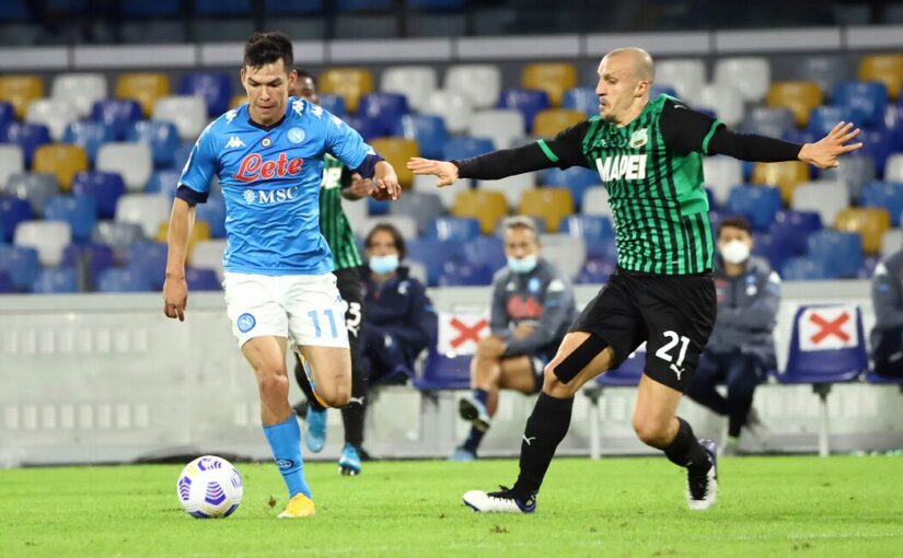 Napoli-Sassuolo 0-2, il tabellino