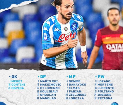 Crotone-Napoli, i convocati. Out Osimhen e Malcuit