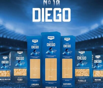 Diego punta a vincere anche a tavola, nasce la “pasta Maradona”