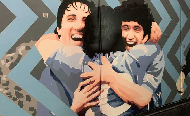 FOTO – Napoli, stazione “Mostra-Maradona” allagata. Murales Hamsik “invaso” dall’acqua
