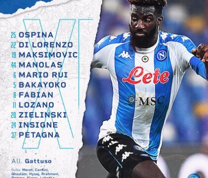 Cagliari-Napoli, formazioni ufficiali: giocano Petagna, Lozano e Fabian