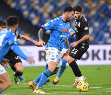Il Napoli: “Partita bella, lottata in una altalena di gol e risolta dal guizzo di Petagna”
