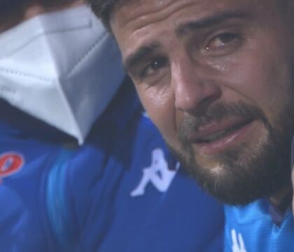 Juve-Napoli, Insigne in lacrime dopo il fischio finale