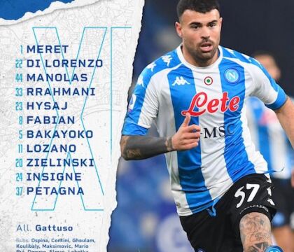 Udinese-Napoli, formazioni annunciate