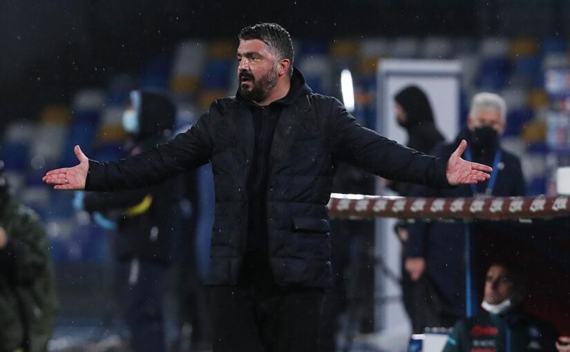 Gattuso: “Napoli schizofrenico e nervoso. Perdiamo partite incredibili”