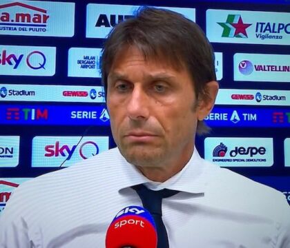 Conte: «Siamo a più uno sul Milan, il campionato va giocato in ogni partita»
