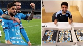 Insigne festeggia i 100 gol con una torta speciale