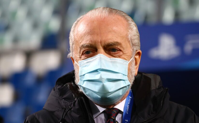 Napoli, furia De Laurentiis: “Giuntoli via? Solo fake news”