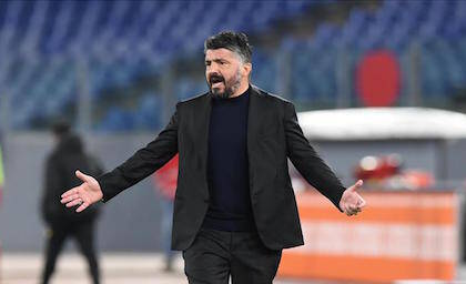 CorSport: Gattuso andrà via anche se il Napoli raggiungerà la Champions