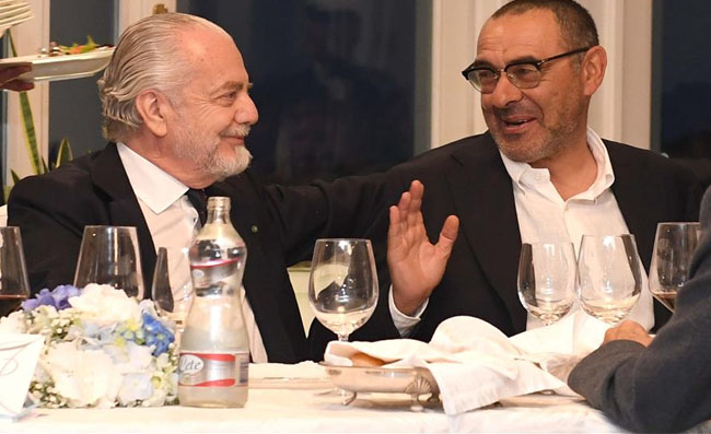 De Laurentiis e le “zucchine” di Sarri: “Mi ha creato un gran dolore, Lombardo mi disse del 3-0”