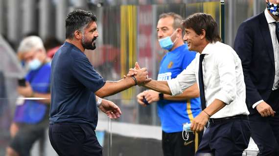 Napoli-Inter, gara numero 150 in Serie A: Gattuso sfida il tabù Conte