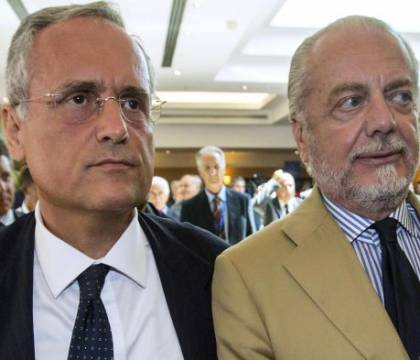 De Laurentiis, Lotito e Barone contro Gravina e Dal Pino, ma il resto della Serie A li zittisce