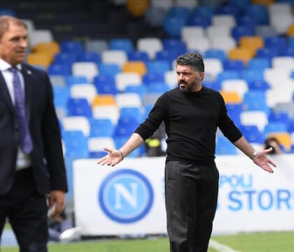 Gattuso: chissà quanta amarezza c’è in Gattuso nel voler-dover lasciare il Napoli