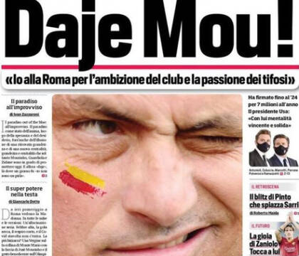 I giornalisti inglesi sono andati in panne sul “daje!” di Mourinho (VIDEO)