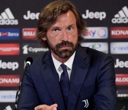 La Juve esonera ufficialmente Pirlo: «Grazie, Andrea, hai avuto coraggio»