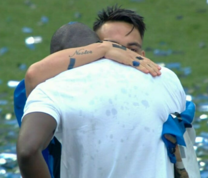 Lukaku in lacrime alla festa scudetto: «Avevo promesso a mio nonno che avrei vinto, ci sono riuscito»