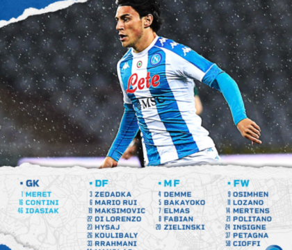 Napoli-Cagliari, i convocati / Assenti solo Ospina e Lobotka