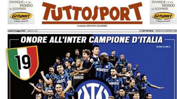 PRIMA PAGINA – Tuttosport sull’Inter: “I più forti!”