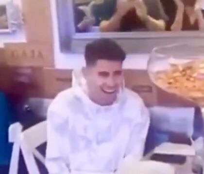 Il dessert gigante per Jorginho e la Champions in un ristorante italiano a Londra