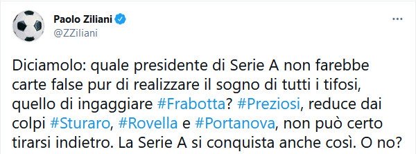 Juventus-Genoa ancora un affare, il commento di Zialiani è da applausi
