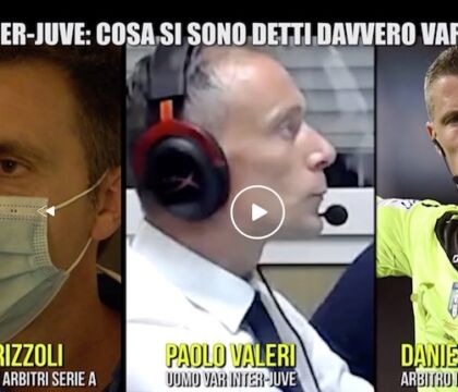 Le Iene dimostrano che il Var Valeri parlò con Orsato. L’assistente: «Per me è giallo»