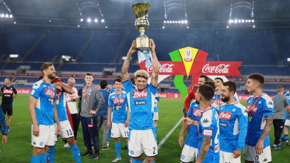 FOTO – Il Napoli ricorda: “Un anno fa la vittoria della Coppa Italia!”
