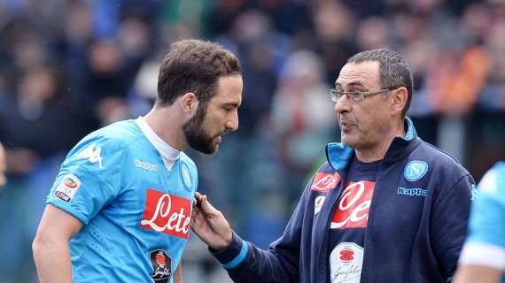 Higuain: “Sarri un maestro. Volevo lasciare Napoli: mi ha convinto a restare in 5 minuti”