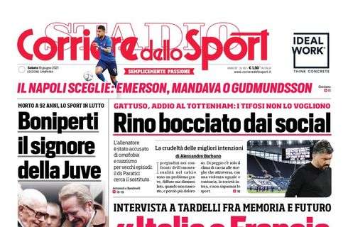 PRIMA PAGINA – CdS Campania: “Il Napoli sceglie: Emerson, Mandava o Gudmundsson”
