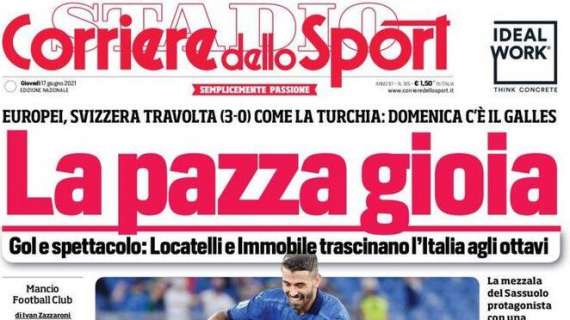 PRIMA PAGINA – CdS: “La pazza gioia”