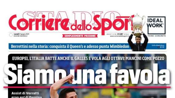 PRIMA PAGINA – CdS: “Siamo una favola”