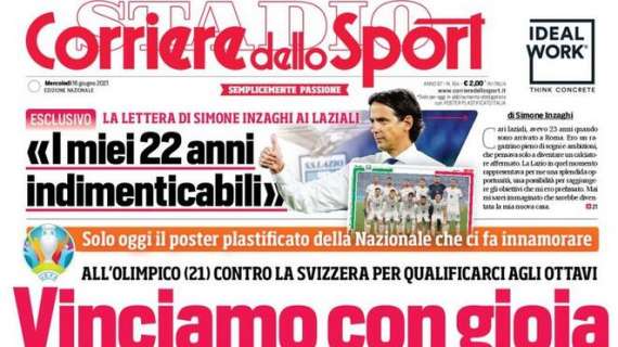 PRIMA PAGINA – CdS: “Vinciamo con gioia”