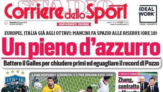 PRIMA PAGINA – CdS verso Italia-Galles: “Un pieno d’azzurro”