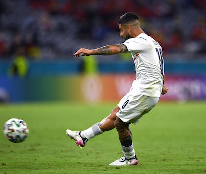Il tiro a giro di Insigne contro il Belgio tra i 10 candidati a miglior gol di Euro 2020