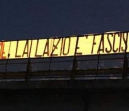 Lazio, lo striscione degli ultras: «Hysaj verme, la Lazio è fascista» 