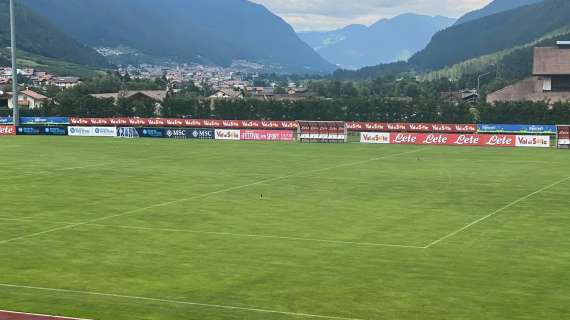 FOTO – Prima novità con Spalletti: niente cerchio, a centrocampo c’è un quadrato
