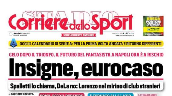 PRIMA PAGINA – CdS: “Insigne, eurocaso”