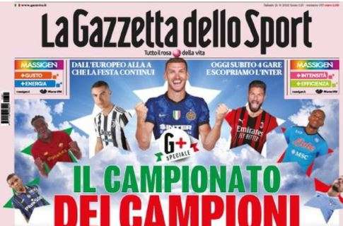 PRIMA PAGINA – L’apertura della Gazzetta dello Sport: “Il campionato dei campioni”