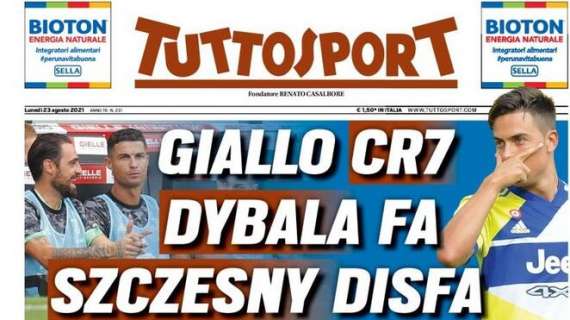 PRIMA PAGINA – Tuttosport: “Giallo CR7: Dybala fa, Szczesny disfa”