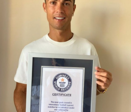 Cristiano Ronaldo entra ufficialmente nel Guinness dei primati per i 111 gol col Portogallo