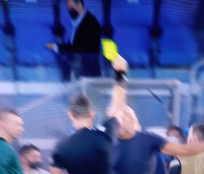 Napoli-Spartak, Spalletti ammonito dopo il fischio finale