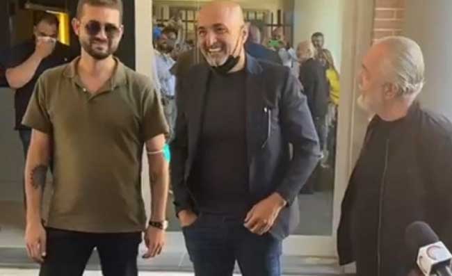 Spalletti e De Laurentiis a colloquio sulla terrazza del Britannique (ESCLUSIVA)