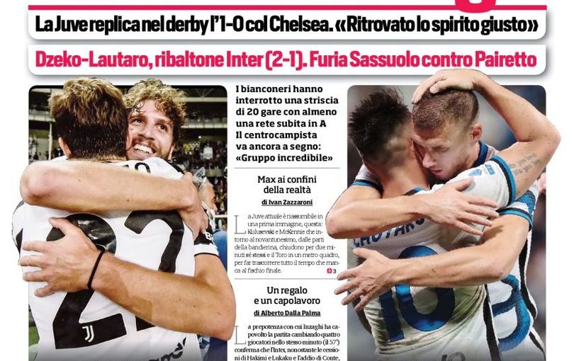 PRIMA PAGINA CORRIERE DELLO SPORT- Spalletti, ora il test è contro Italiano