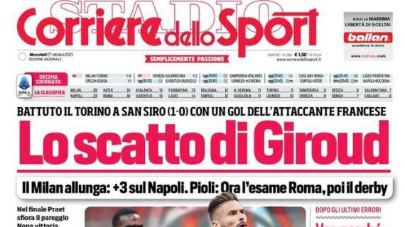 PRIMA PAGINA – CdS: “Lo scatto di Giroud”